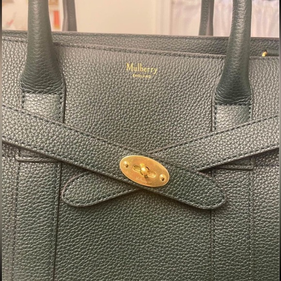 Mulberry Bag - Small Zipped Bayswater Leather Satchel - Picture 2 of 8